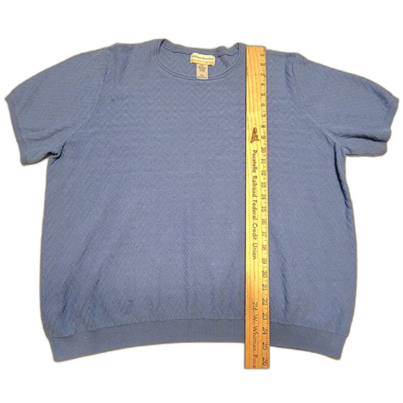 Blue Alfred Dunner crewneck sweater - Picture 6 of 6